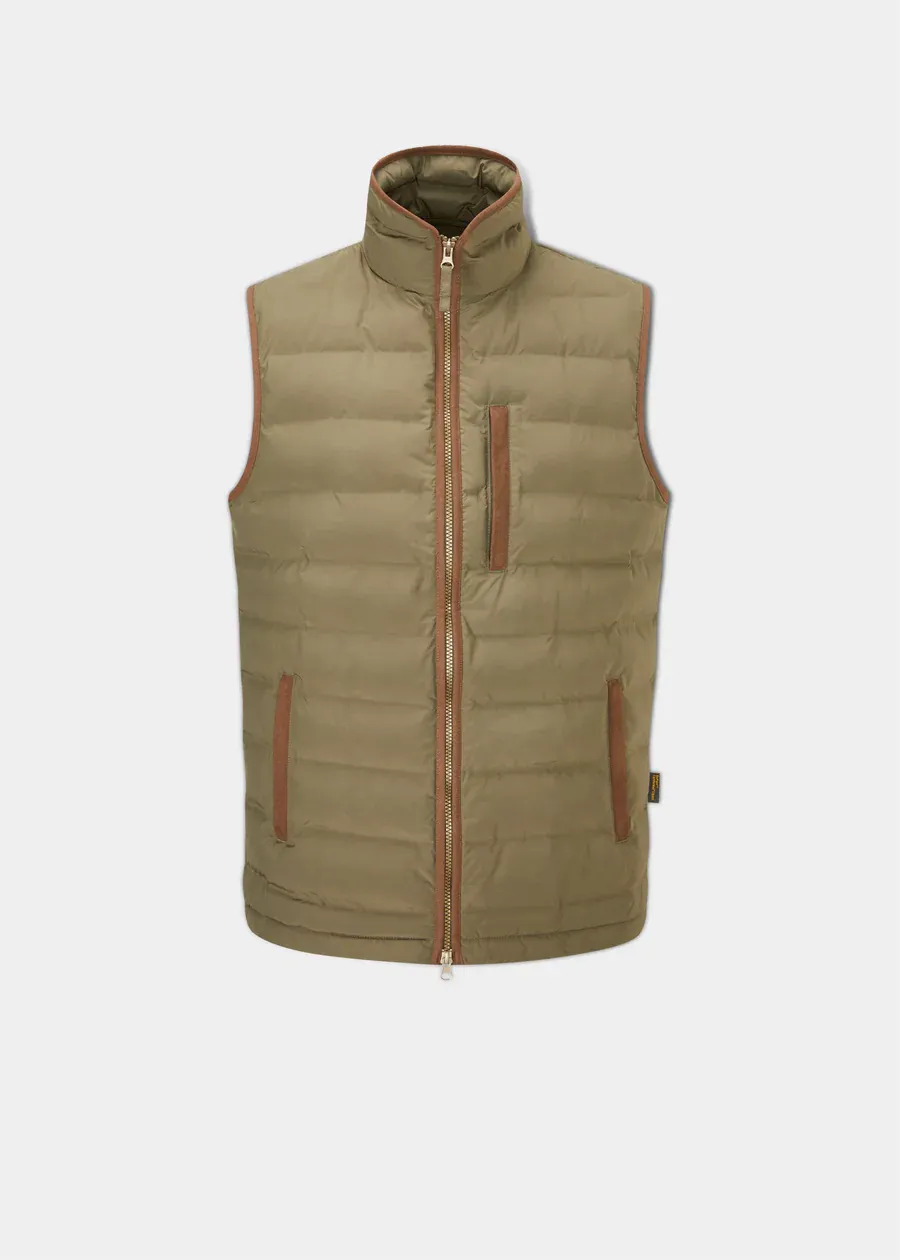 Alan Paine Calsall Men's Waistcoat Olive