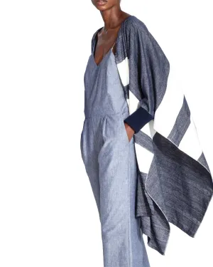 Apiece Apart Chios Jumpsuit In Chambray - FINAL SALE