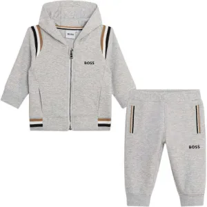 Baby Boys Grey Logo Tracksuit