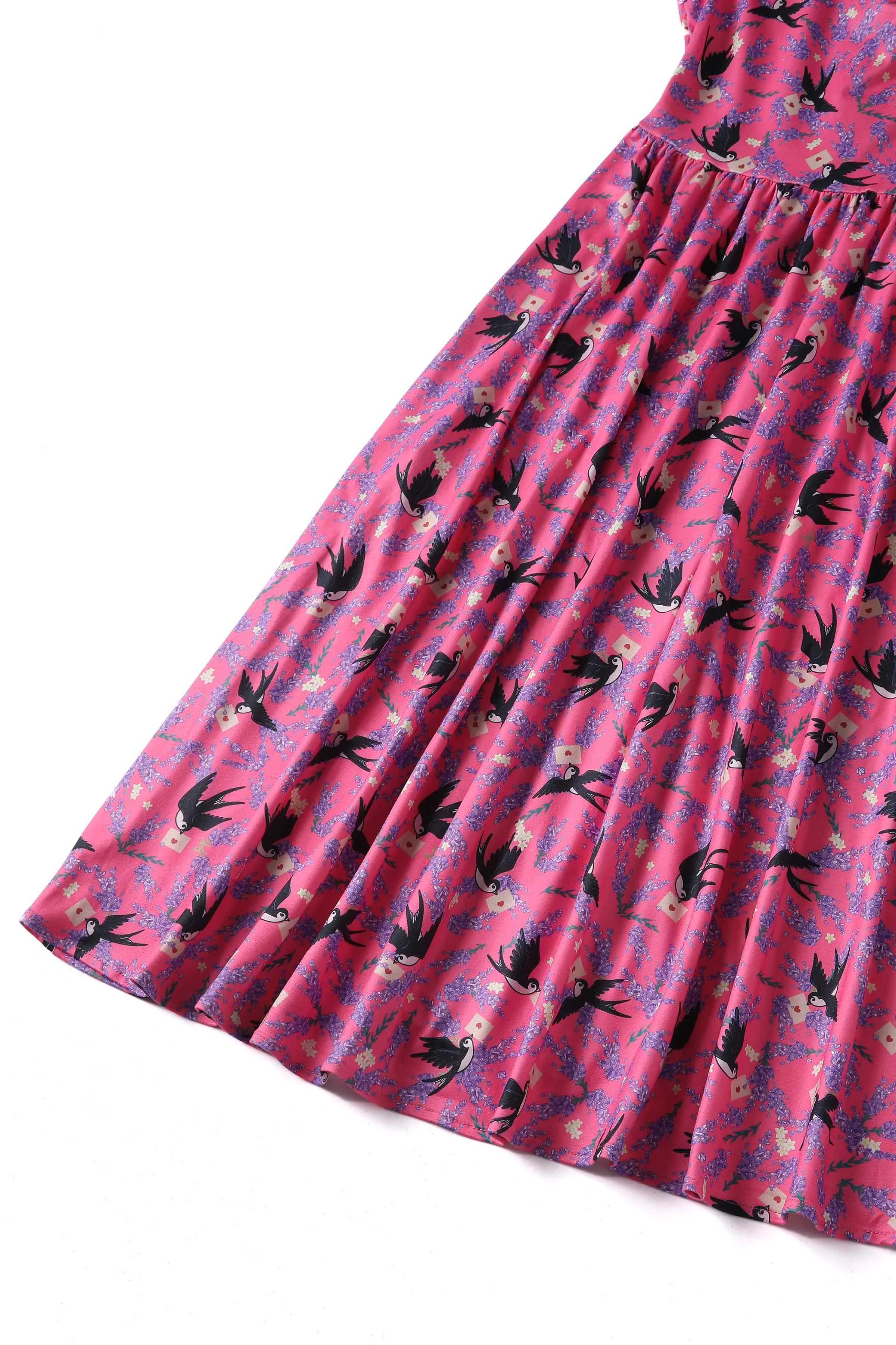 Billie Pink Swallow Dress