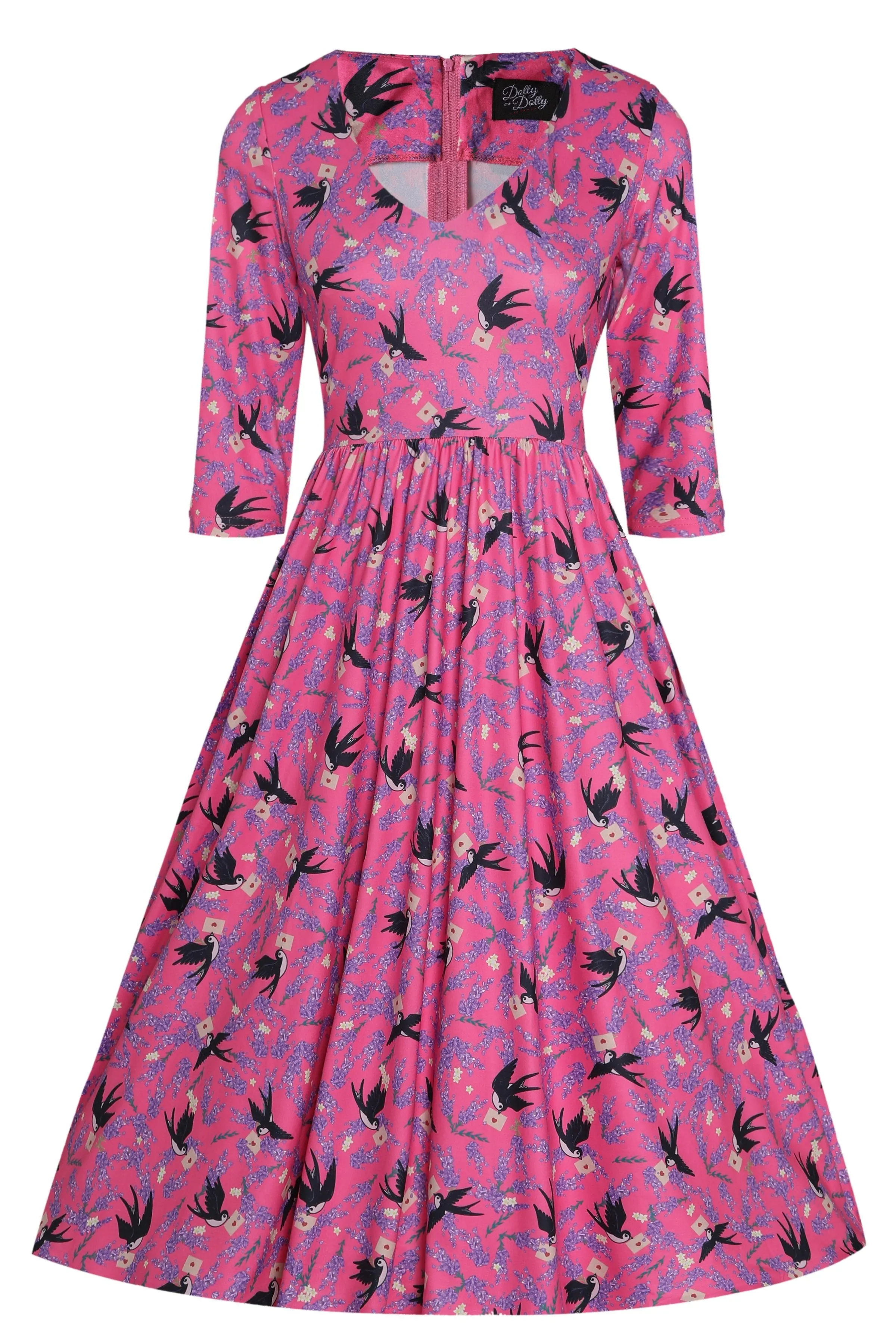 Billie Pink Swallow Dress