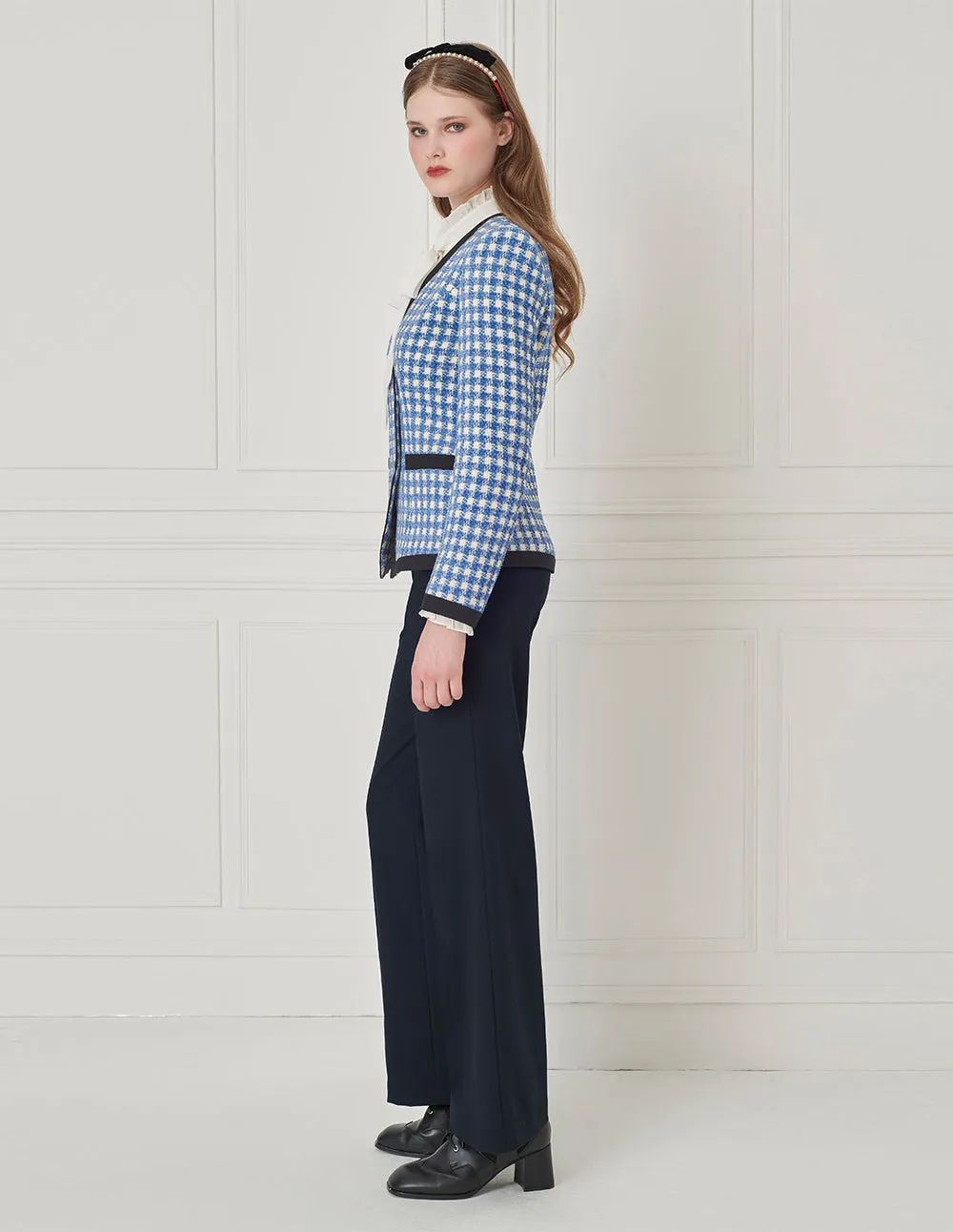 BORA AKSU Elastic-Waist Straight Loose Wide-Leg Trousers