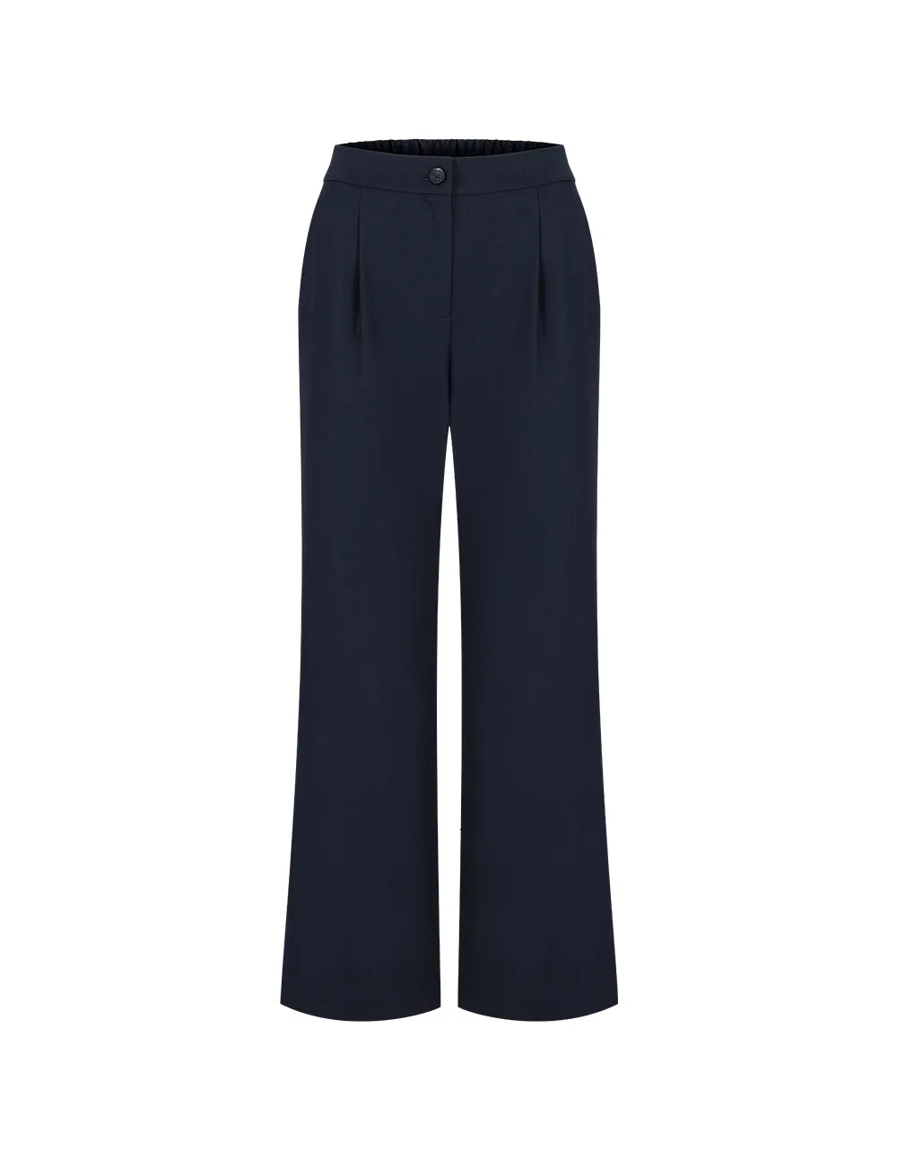 BORA AKSU Elastic-Waist Straight Loose Wide-Leg Trousers