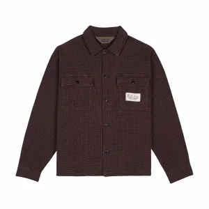 Brain Dead Waffle Button Front Shirt (Chocolate)