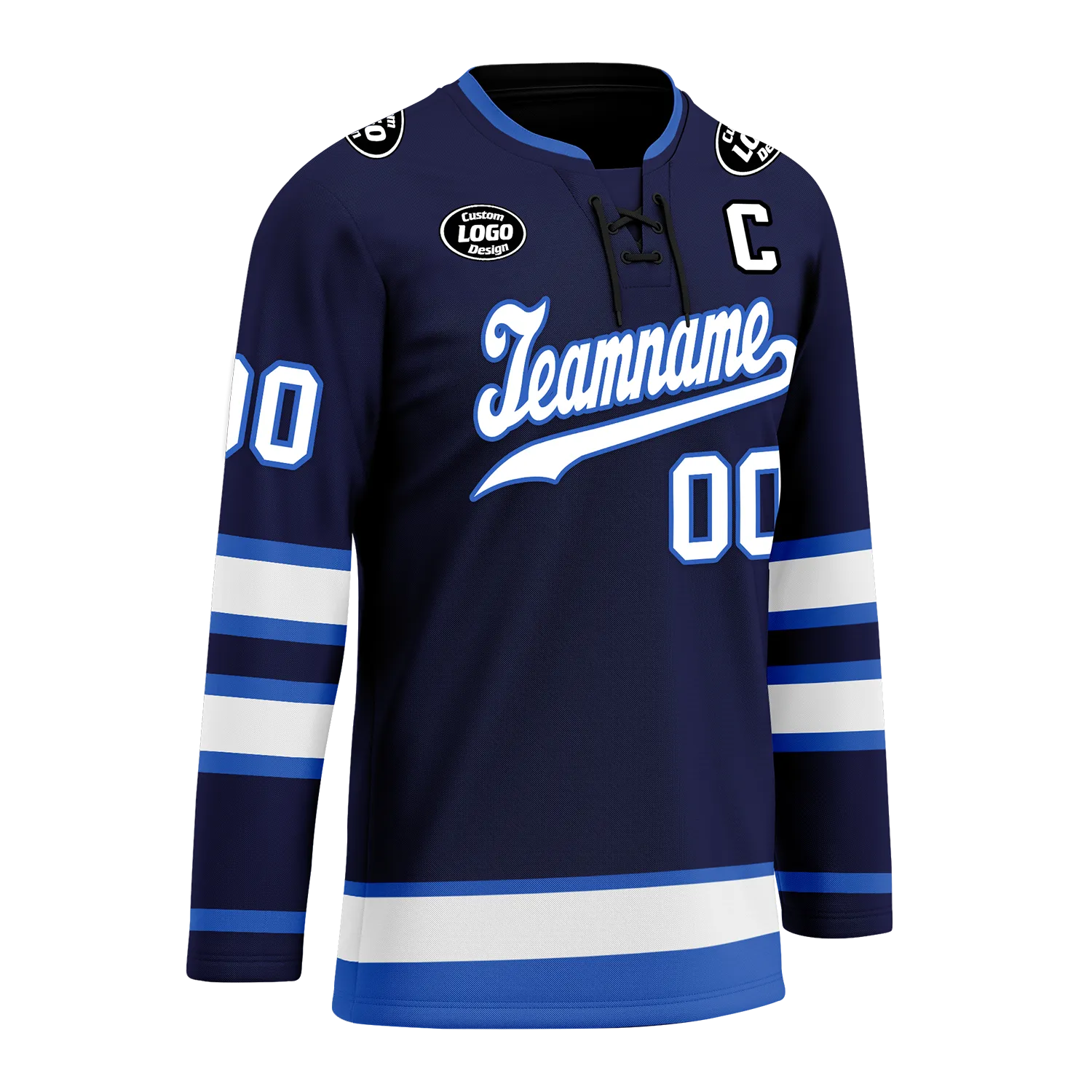 Custom Blue Personalized Hockey Jersey HCKJ01-D0a70d9