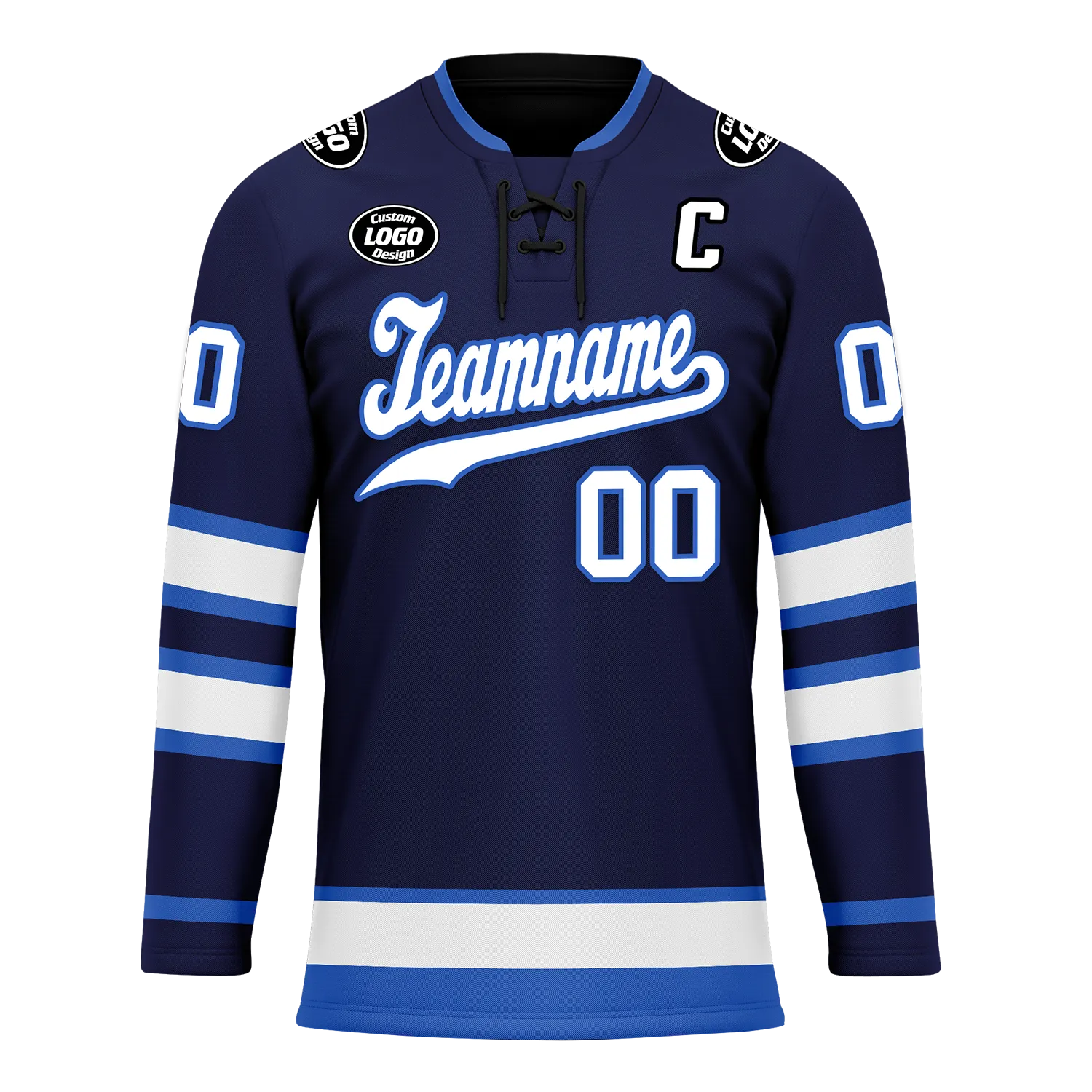 Custom Blue Personalized Hockey Jersey HCKJ01-D0a70d9