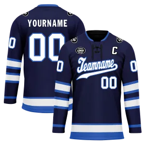 Custom Blue Personalized Hockey Jersey HCKJ01-D0a70d9