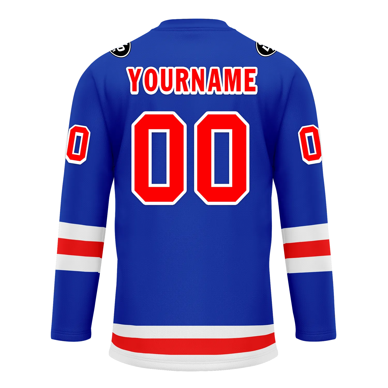 Custom Blue Red Personalized Hockey Jersey HCKJ01-D0a7007