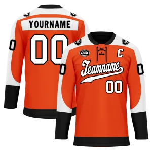 Custom Orange Personalized Hockey Jersey HCKJ01-D0a70ed