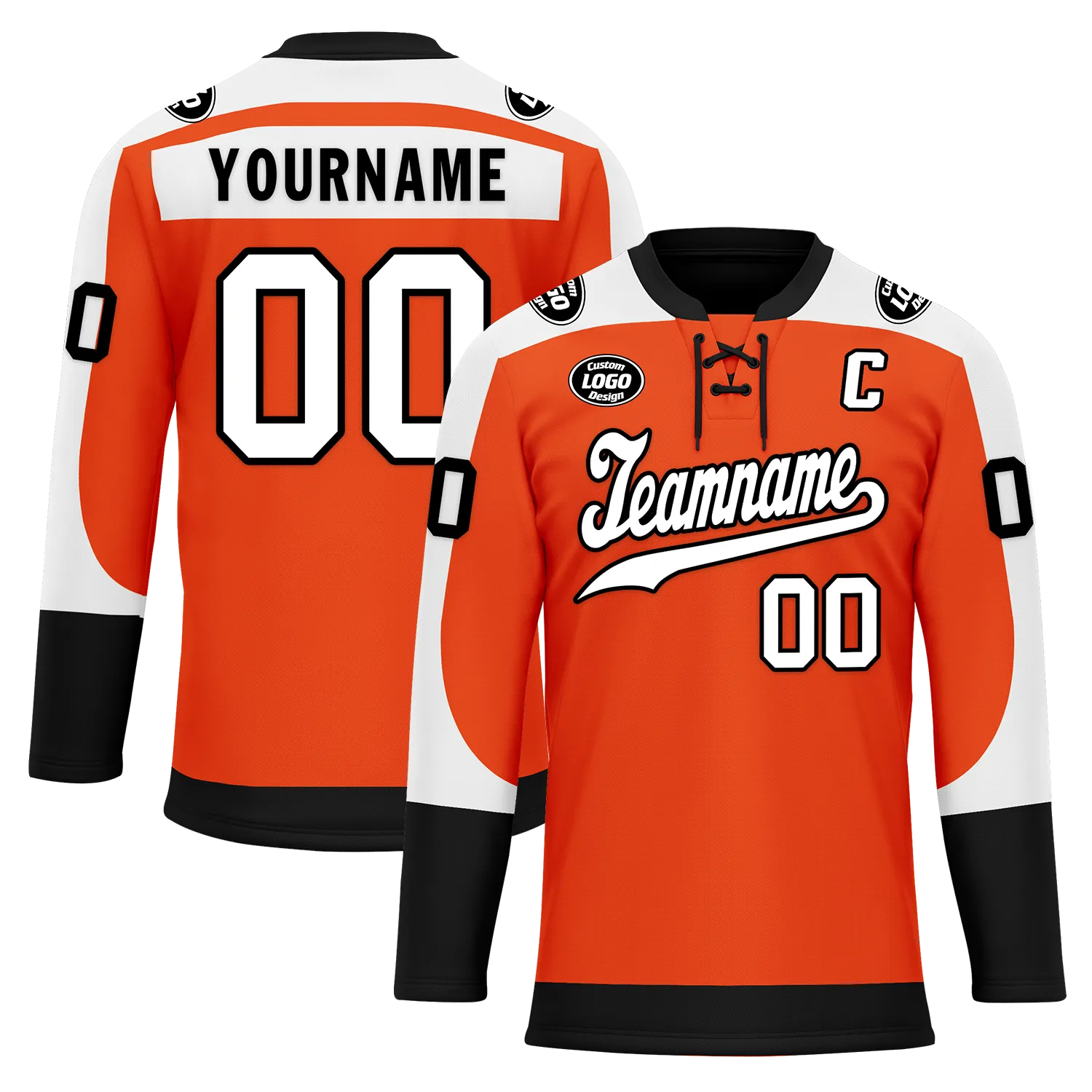 Custom Orange Personalized Hockey Jersey HCKJ01-D0a70ed