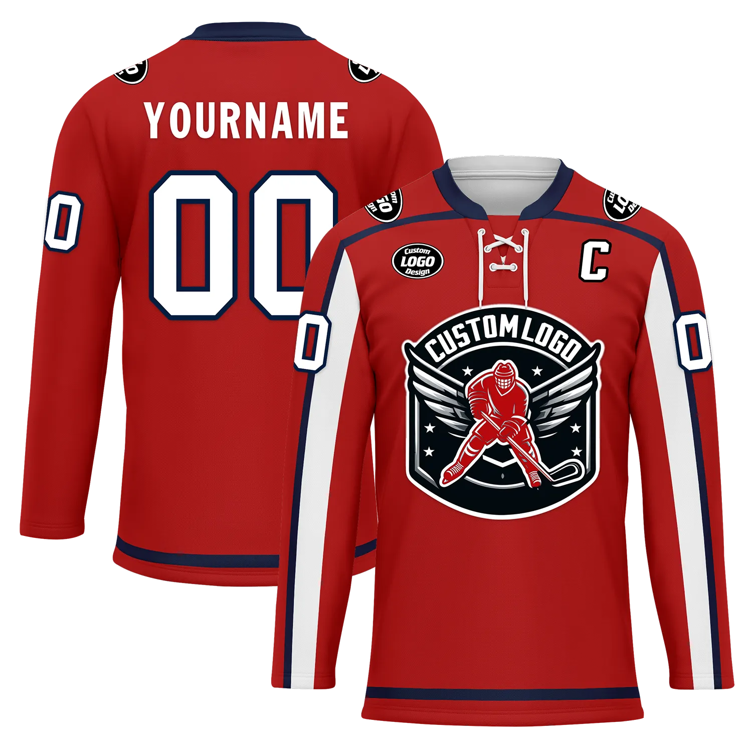 Custom Red Personalized Hockey Jersey HCKJ01-D0a70e9