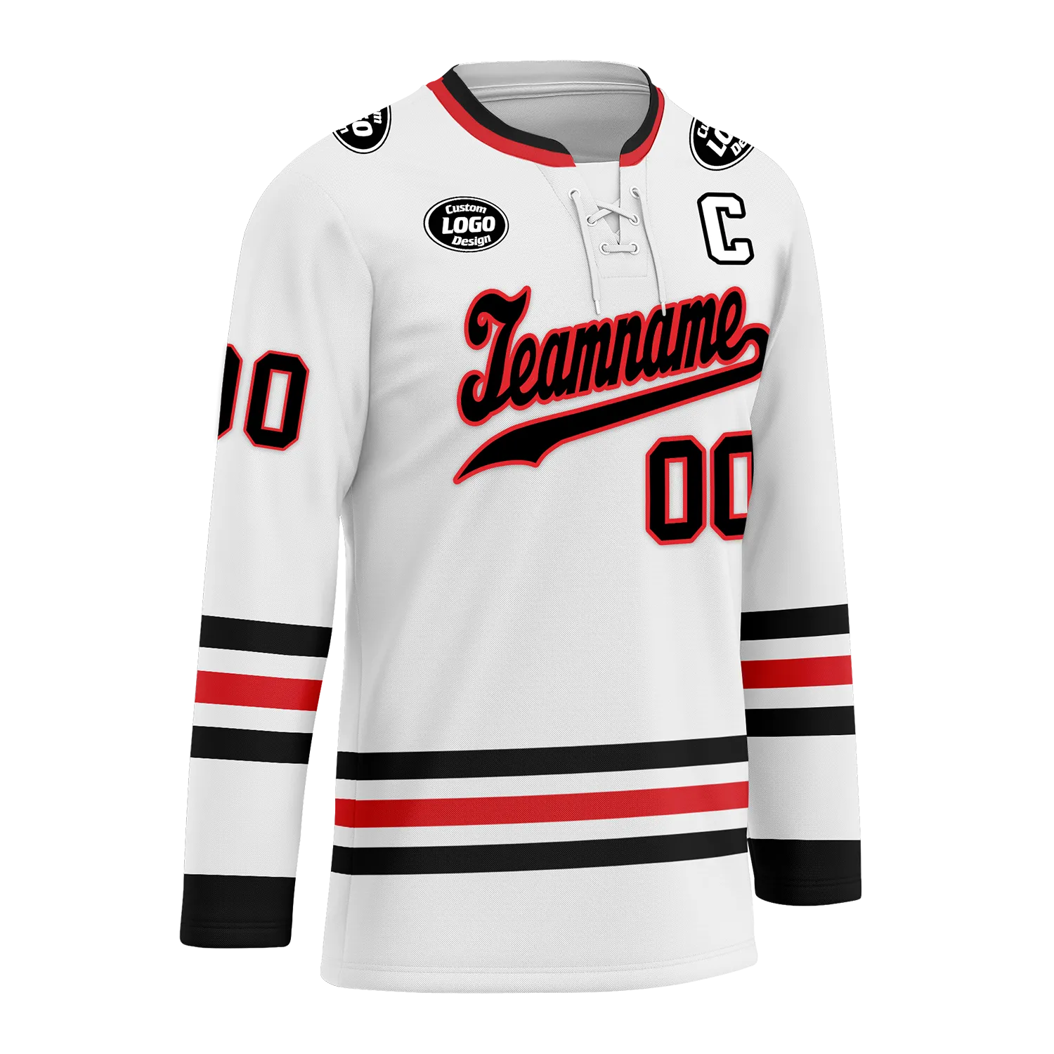 Custom White Personalized Hockey Jersey HCKJ01-D0a70be