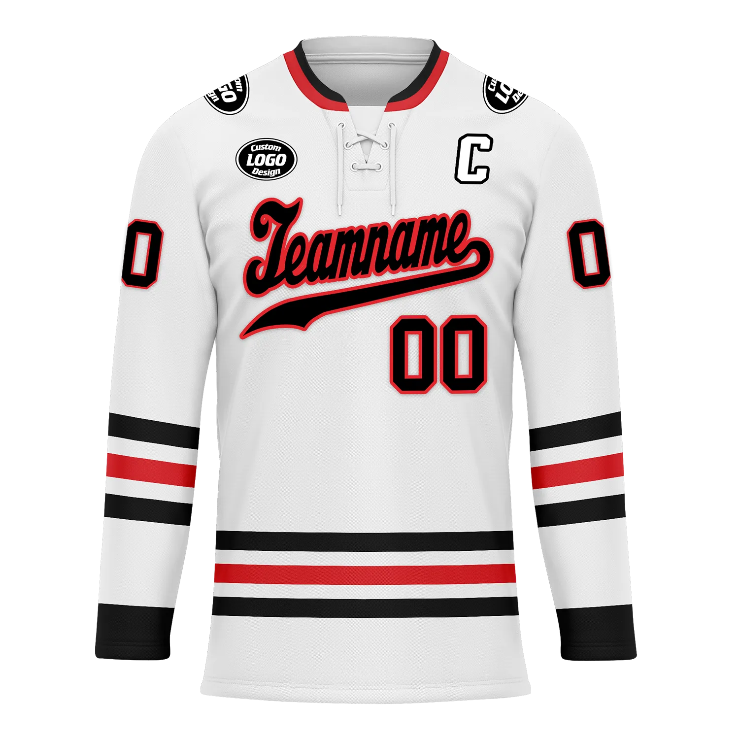 Custom White Personalized Hockey Jersey HCKJ01-D0a70be