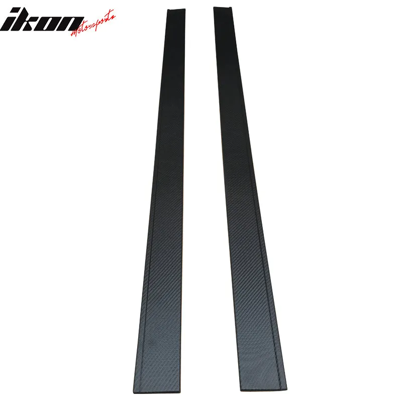 Fits 09-15 Nissan Maxima CF Texture Side Skirts Bottom Line Lip