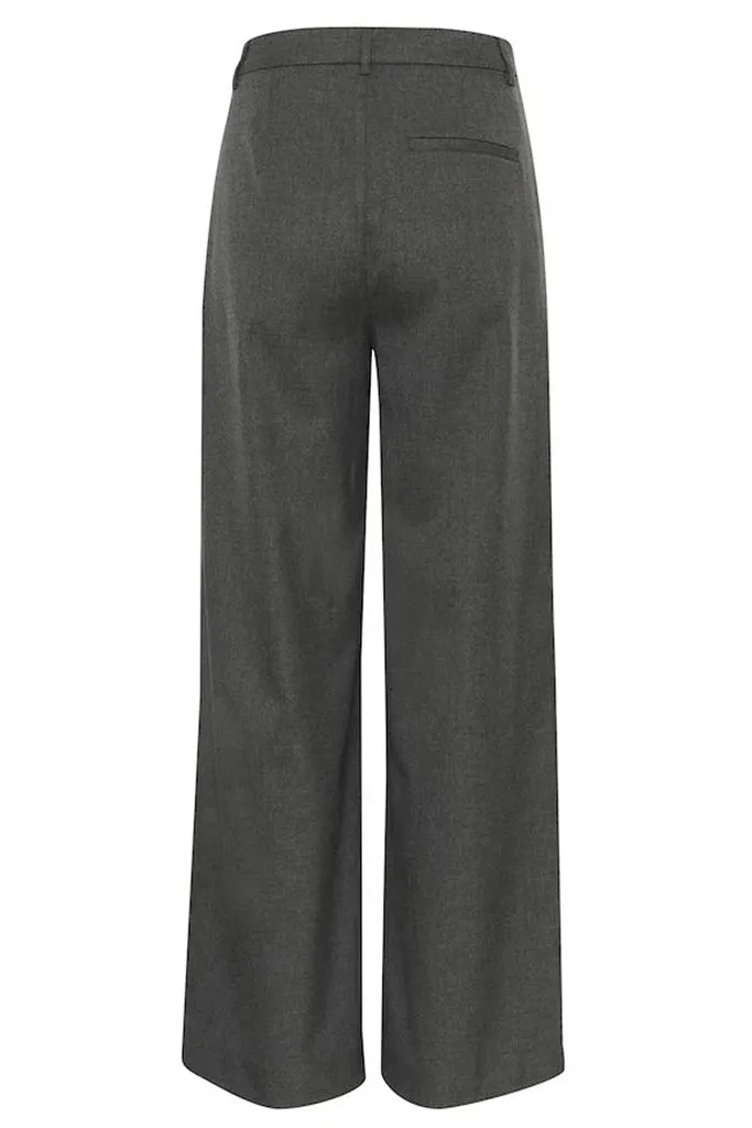 Gestuz - Paula Trousers - Dark Grey Melange