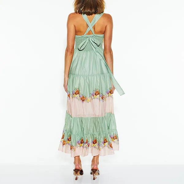 Hollyhock Maxi Dress - Floral Eye