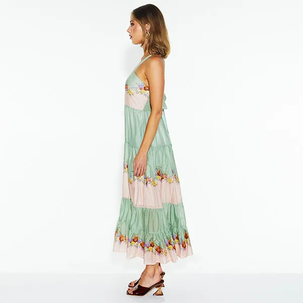 Hollyhock Maxi Dress - Floral Eye