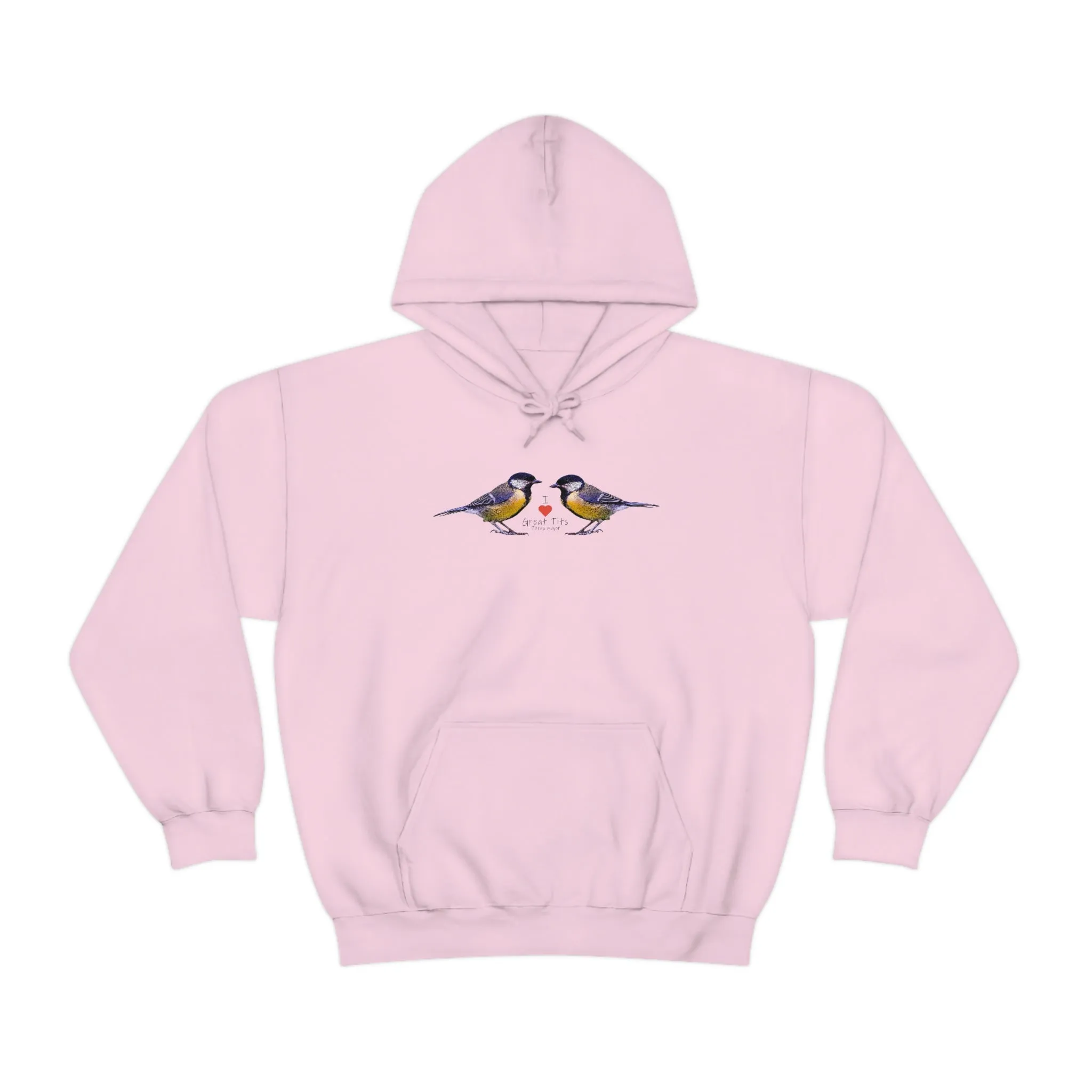 I Love Great Tits Heavy Blend Hooded Sweatshirt