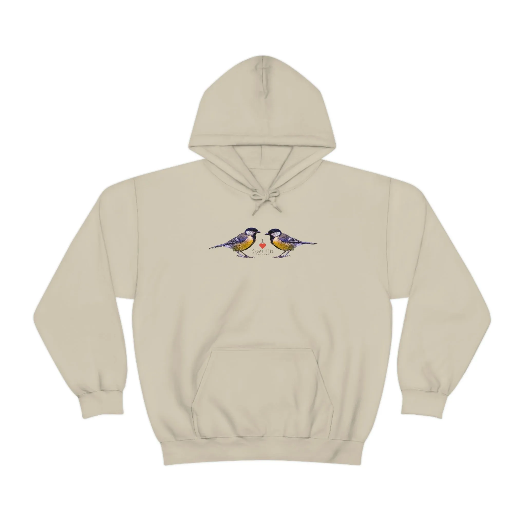 I Love Great Tits Heavy Blend Hooded Sweatshirt