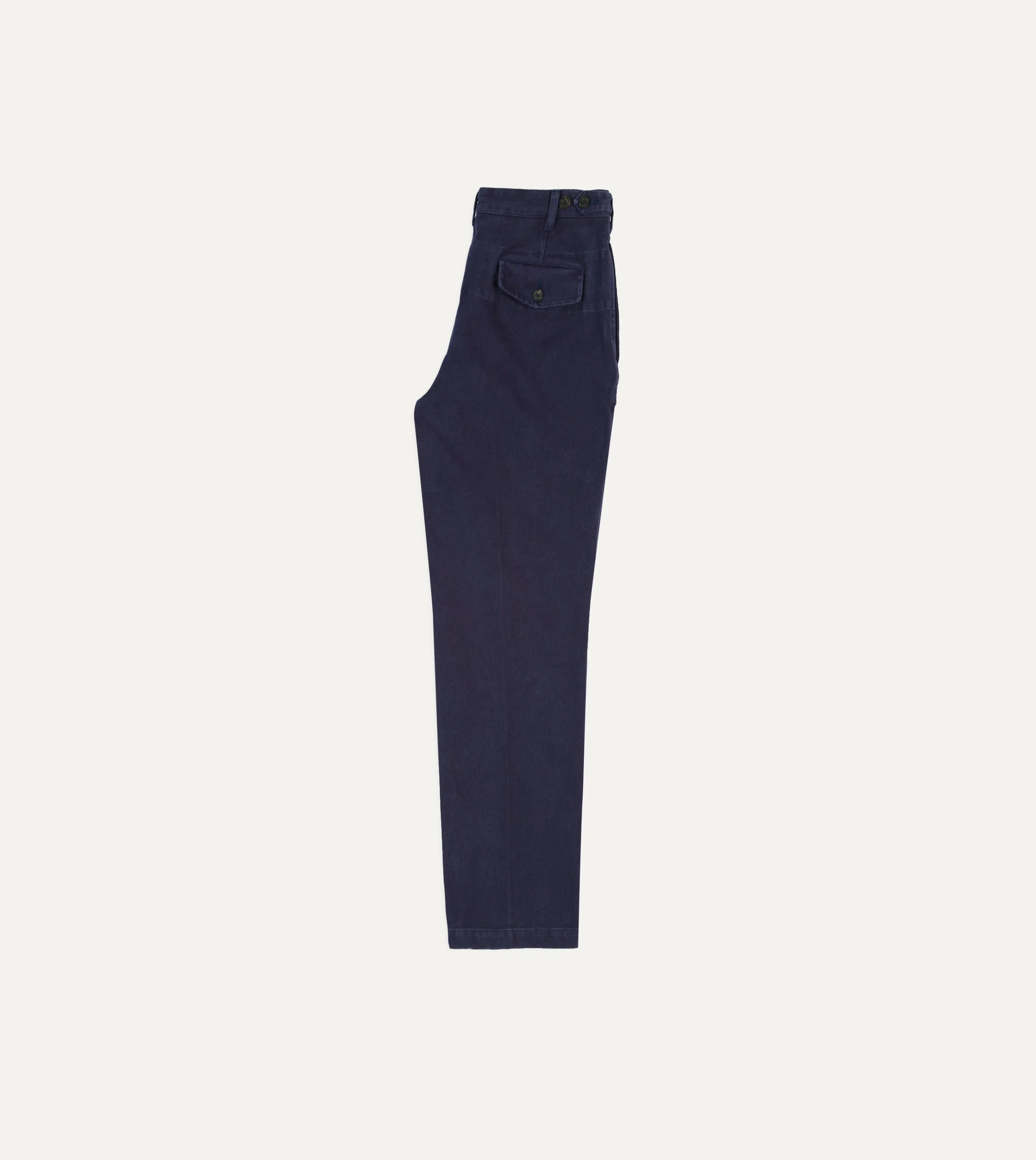 Indigo Heavy Cotton Twill Games Trousers