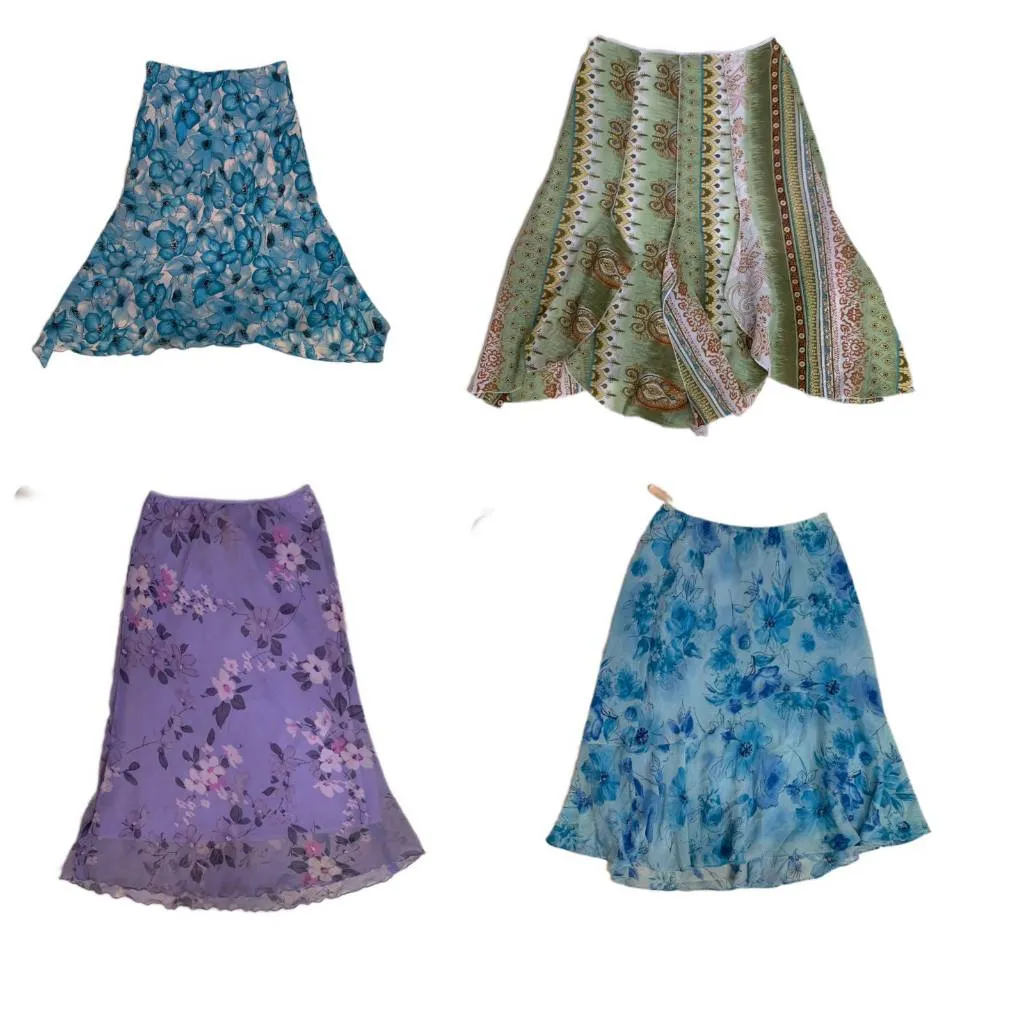 Italian Bale y2k fairy printed skirts , (RX046)