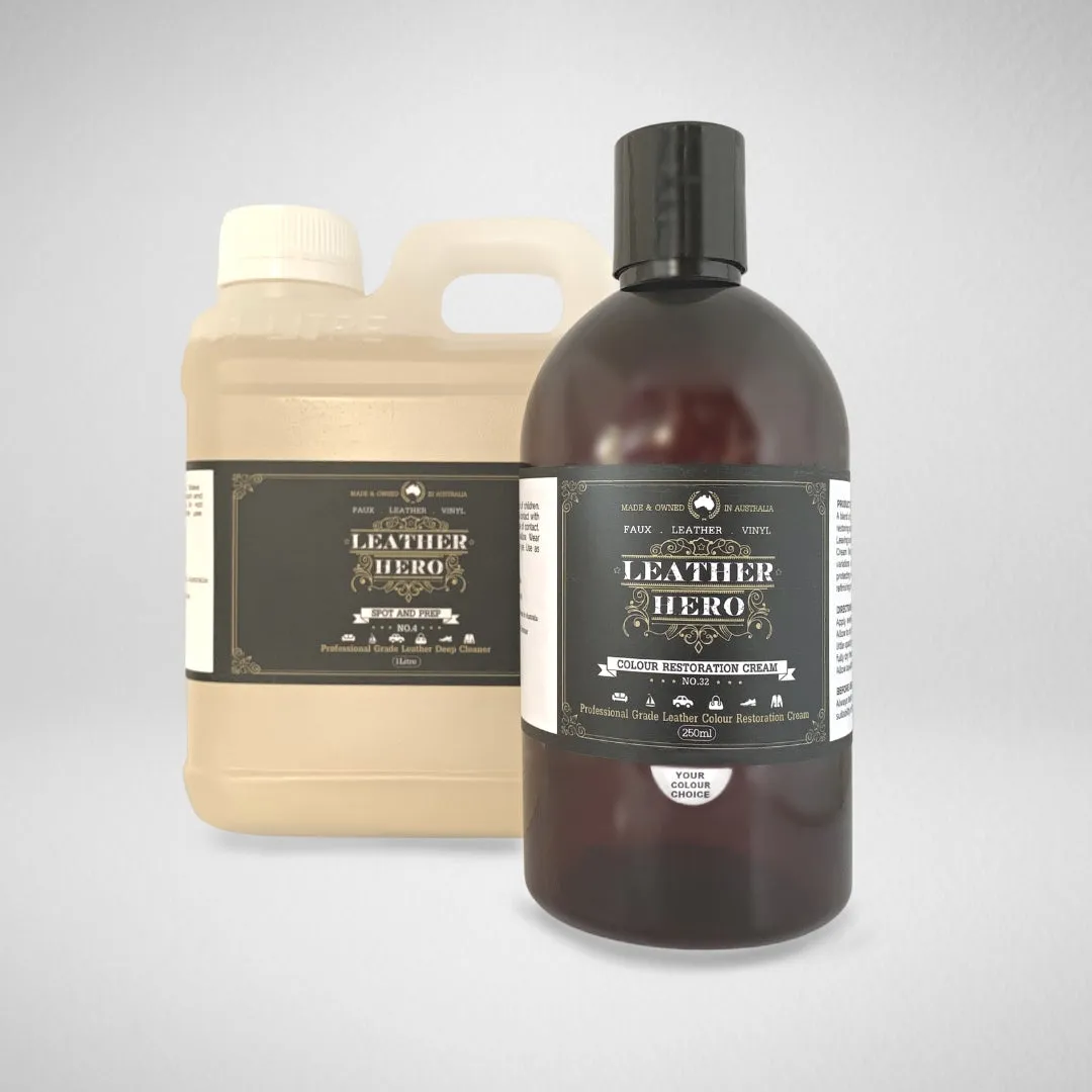 Leather Colour Cream Kit - Paperbark