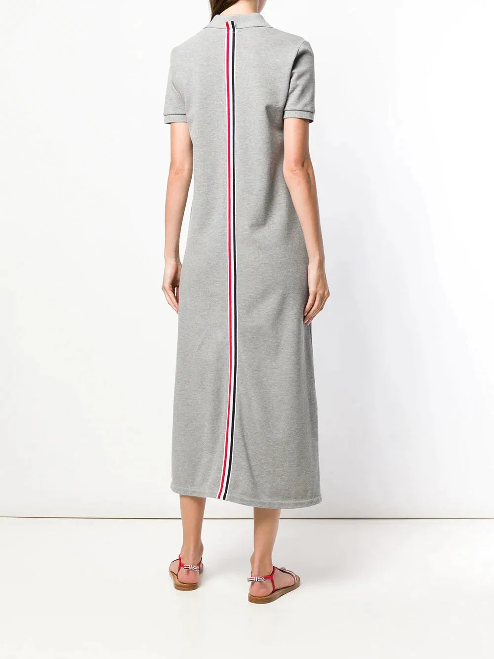 Long A-Line Polo Dress