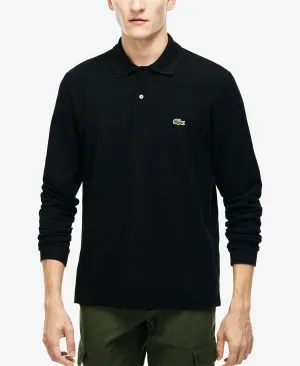 Men's classic long sleeve polo shirt l.12.12 Lacoste, black