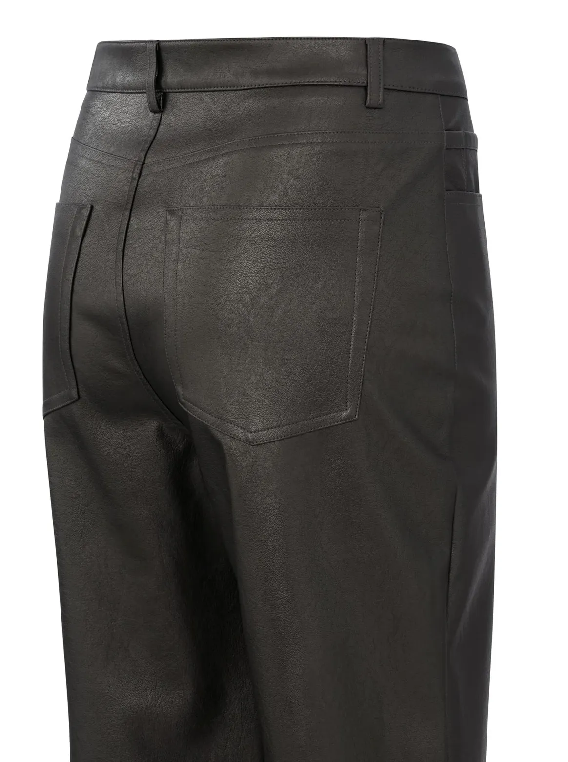 Metalic Wide Leg Trouser in Anthracite Silver