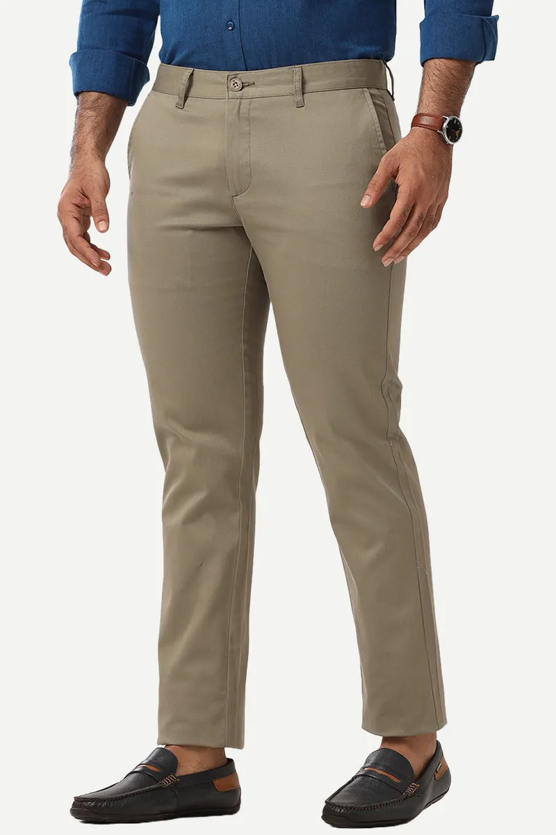 Monaco - Pale Olive Green and Steel Gray Pack of 2 Trousers For Men | Ariser