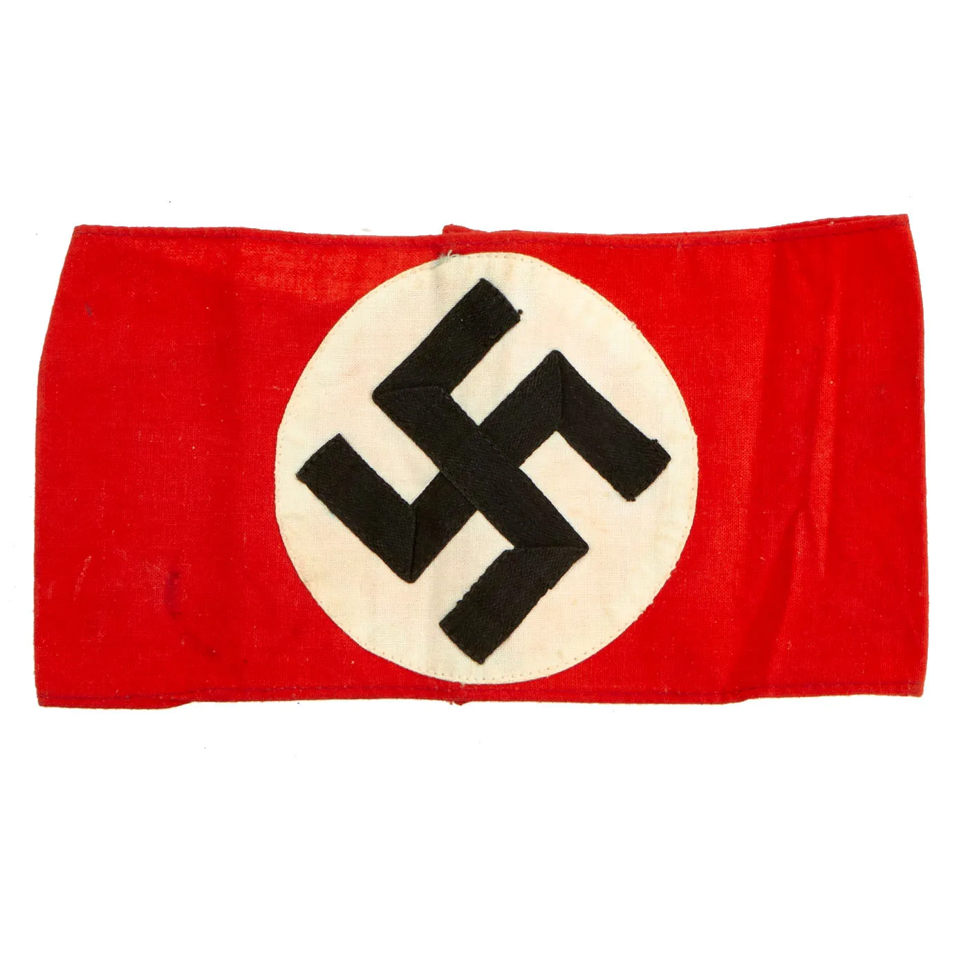 Original German Early WWII NSDAP Multi-piece Cotton Armband With RZM Tag