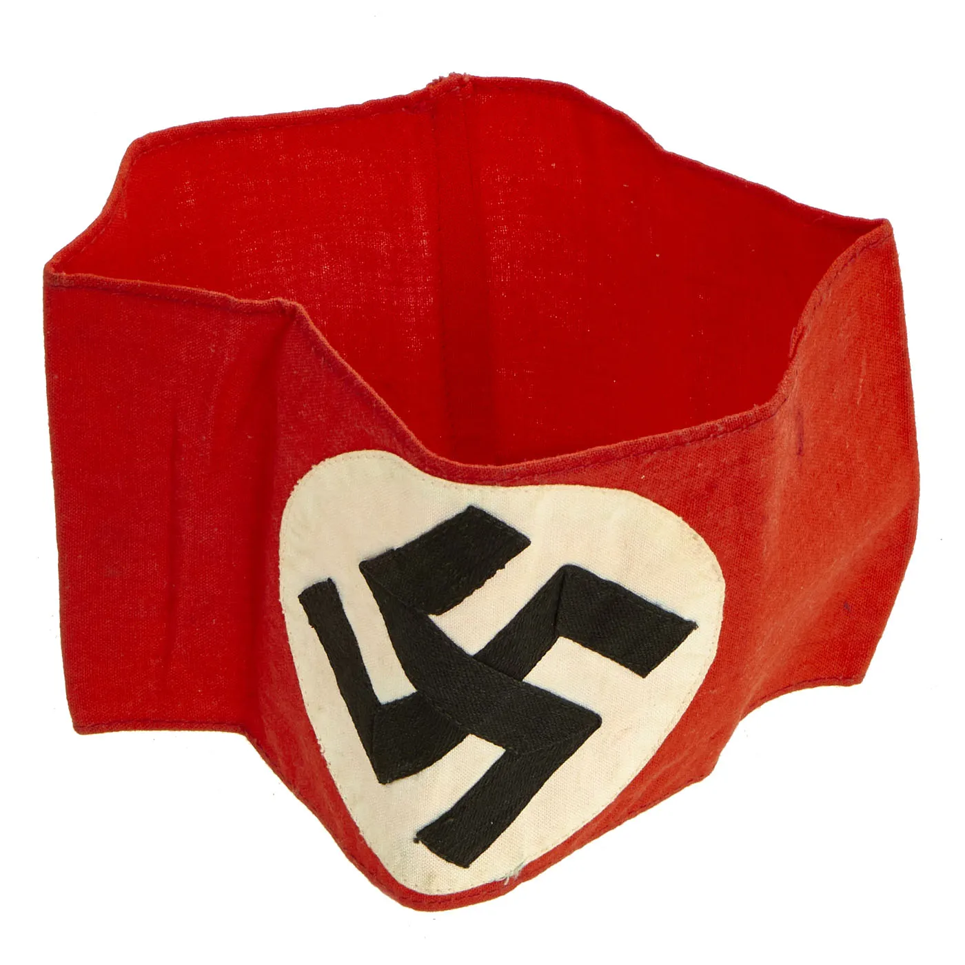 Original German Early WWII NSDAP Multi-piece Cotton Armband With RZM Tag