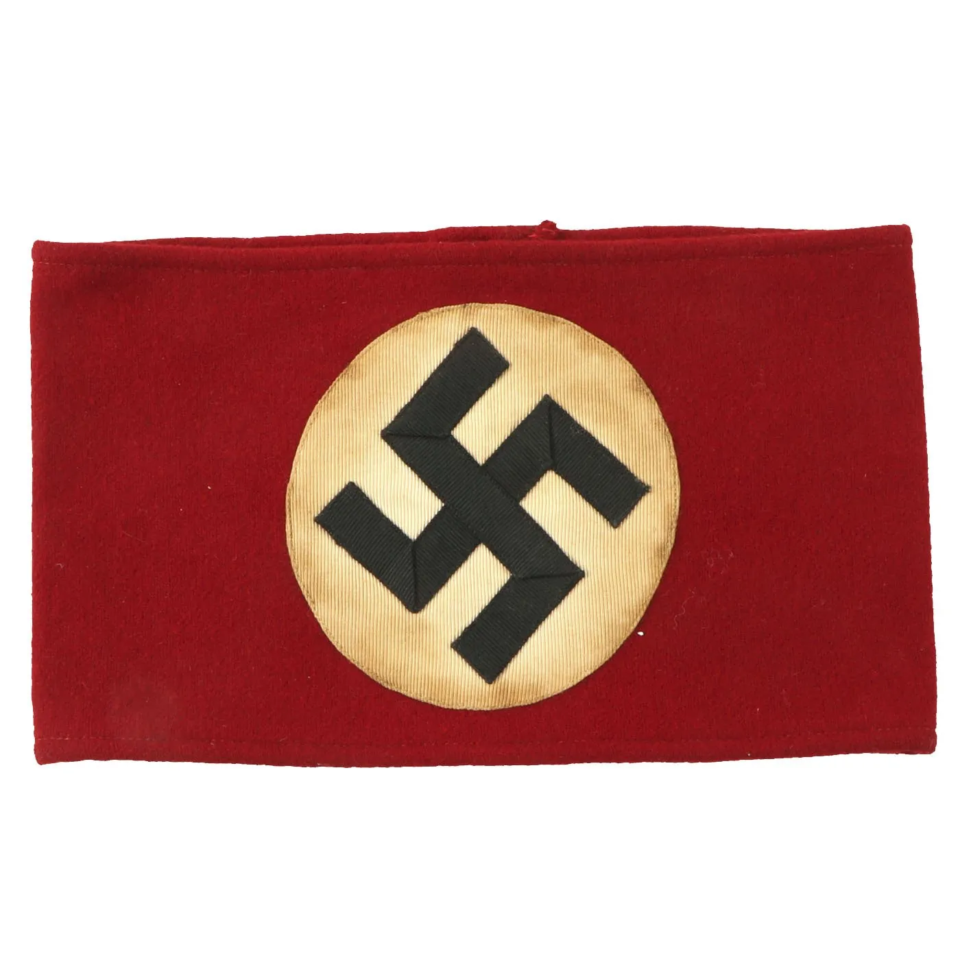 Original German Early WWII SA Multi-piece Wool Felt & Rayon Armband with RZM A4/52 Tag