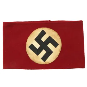 Original German Early WWII SA Multi-piece Wool Felt & Rayon Armband with RZM A4/52 Tag