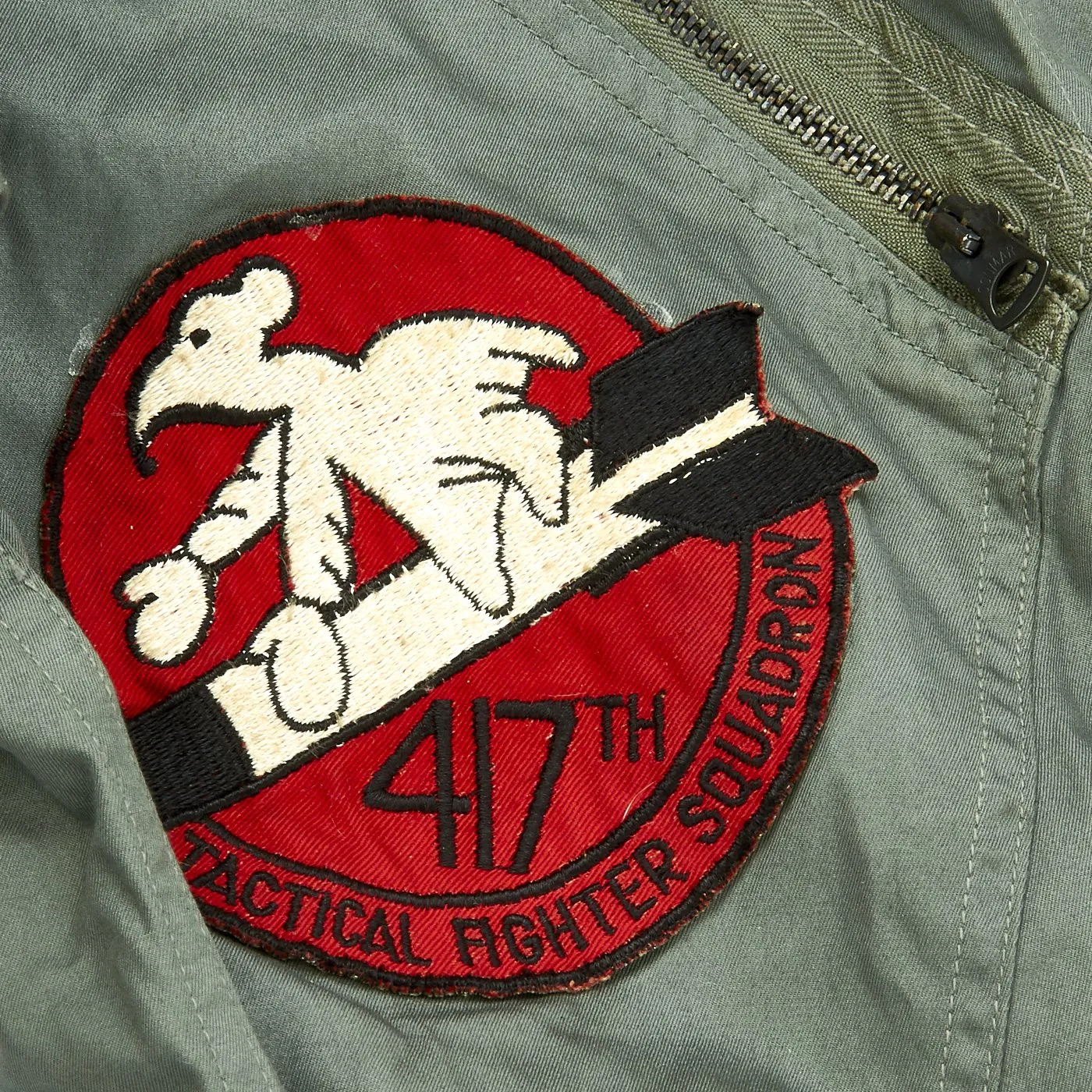 Original U.S. Cold War Colonel Flight Medic 417th Tactical Fighter Squadron MA1 Flying Jacket and Flight Suit