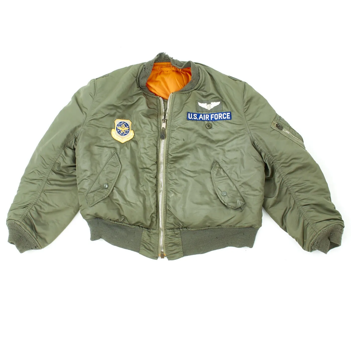 Original U.S. Cold War Colonel Flight Medic 417th Tactical Fighter Squadron MA1 Flying Jacket and Flight Suit