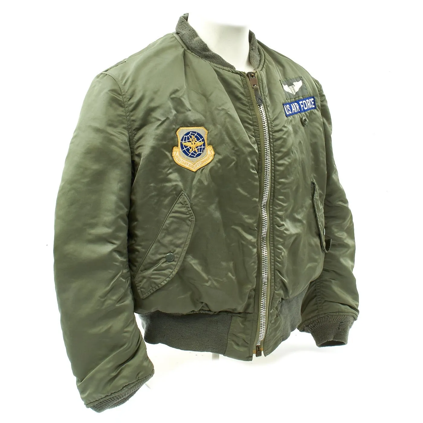 Original U.S. Cold War Colonel Flight Medic 417th Tactical Fighter Squadron MA1 Flying Jacket and Flight Suit