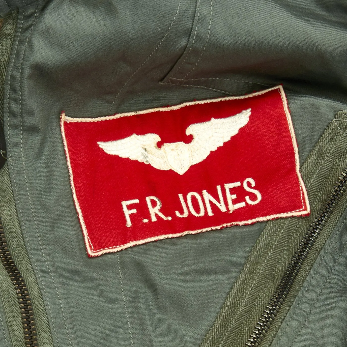 Original U.S. Cold War Colonel Flight Medic 417th Tactical Fighter Squadron MA1 Flying Jacket and Flight Suit