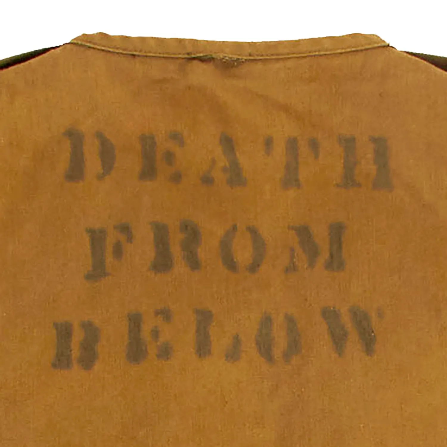 Original U.S. Vietnam War Custom Made Navy SEAL Grenadier Rifleman Vest - Marked On Reverse “Death From Below”