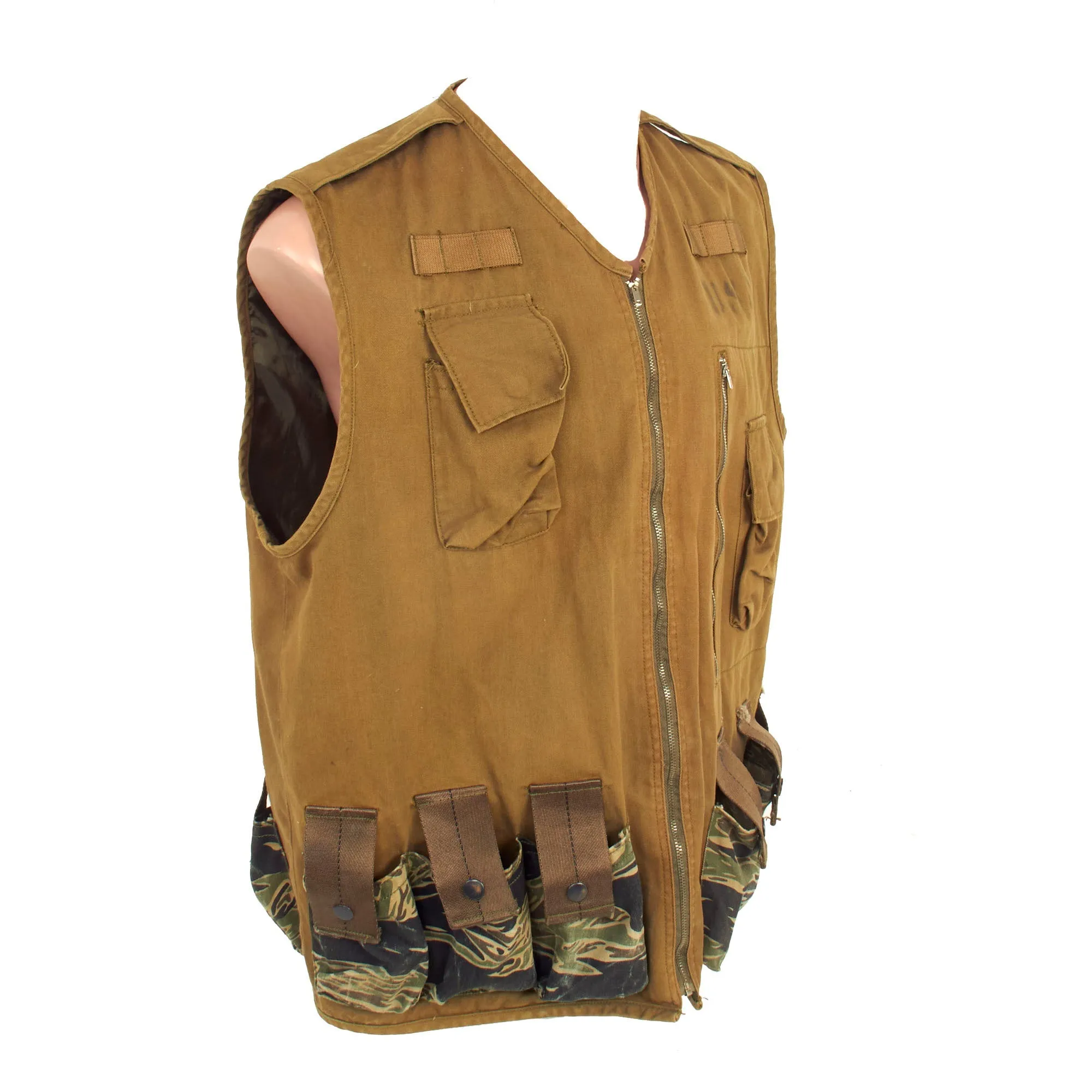 Original U.S. Vietnam War Custom Made Navy SEAL Grenadier Rifleman Vest - Marked On Reverse “Death From Below”