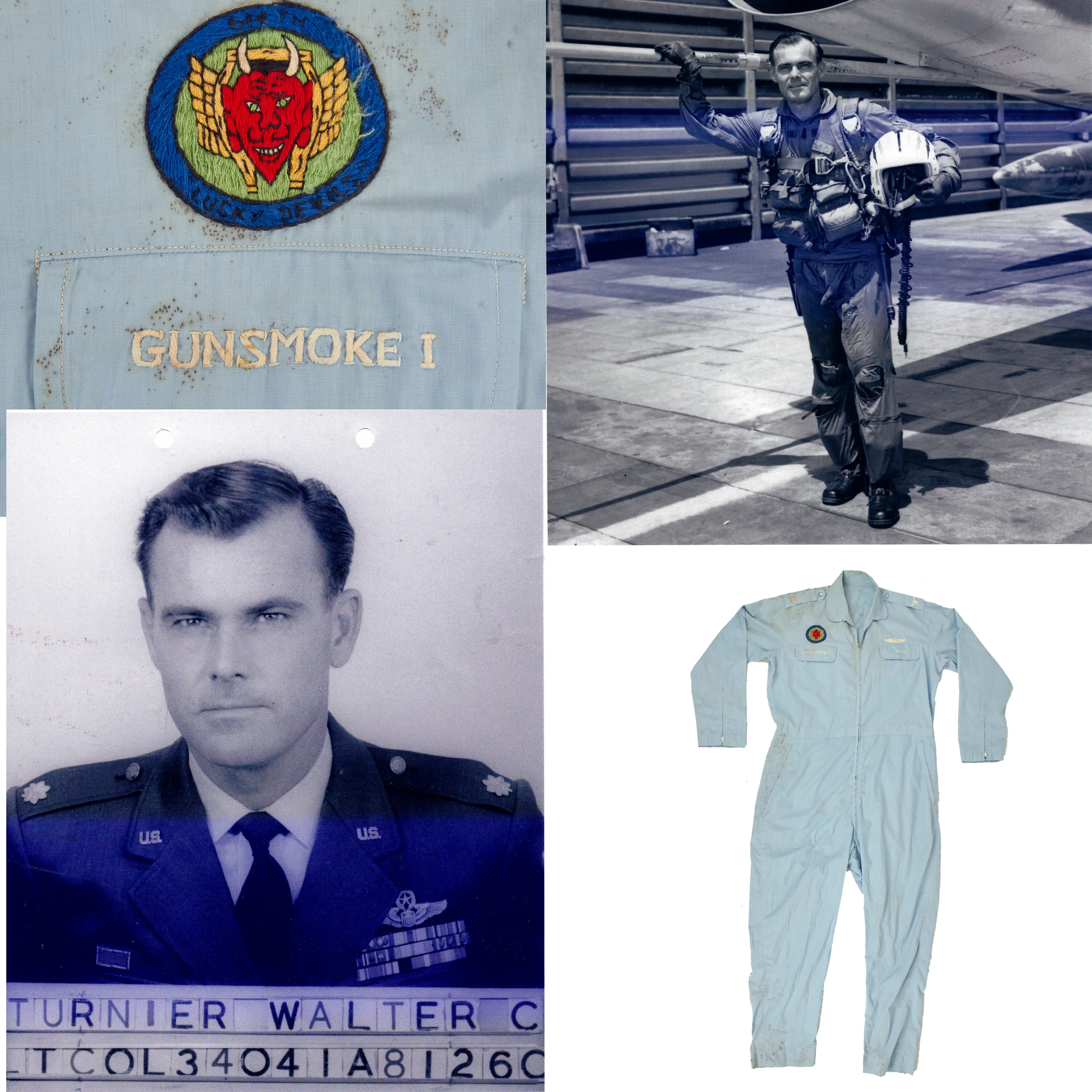 Original U.S. Vietnam War Era “Sawadee” Party Flight Suit For Fighter Pilot Col. Walter “Gunsmoke 1” Turnier, 614th “Lucky Devils” Tactical Fighter Sq. - WWII, Korean and Vietnam Veteran