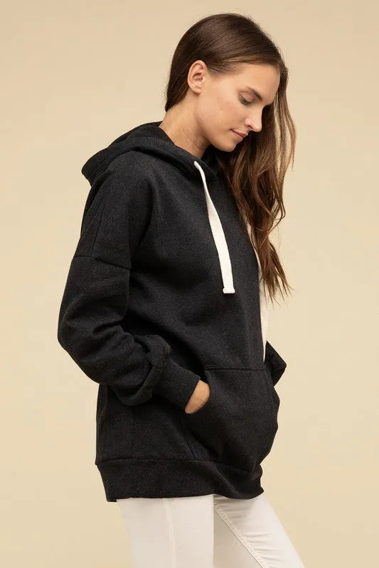 Oversized Hoodie Longline Sweatshirt