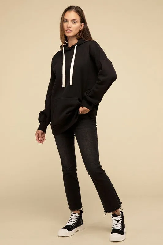 Oversized Hoodie Longline Sweatshirt