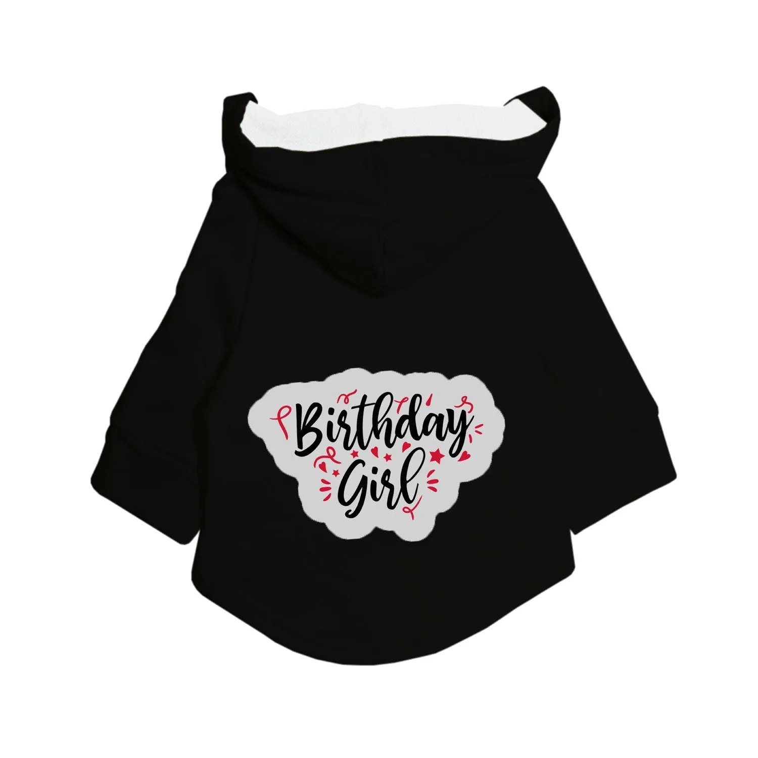 "Birthday Girl" Printed Dog Hoodie Jacket