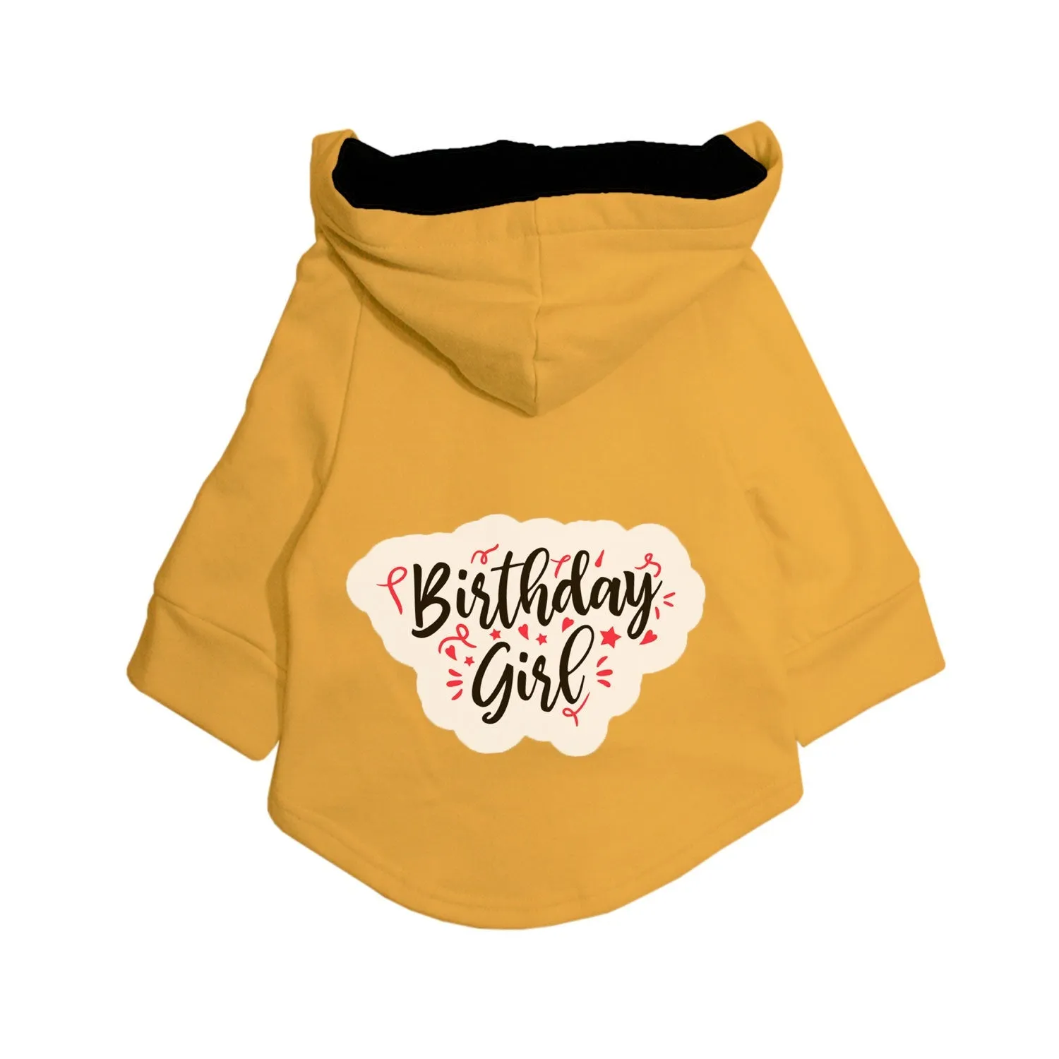 "Birthday Girl" Printed Dog Hoodie Jacket