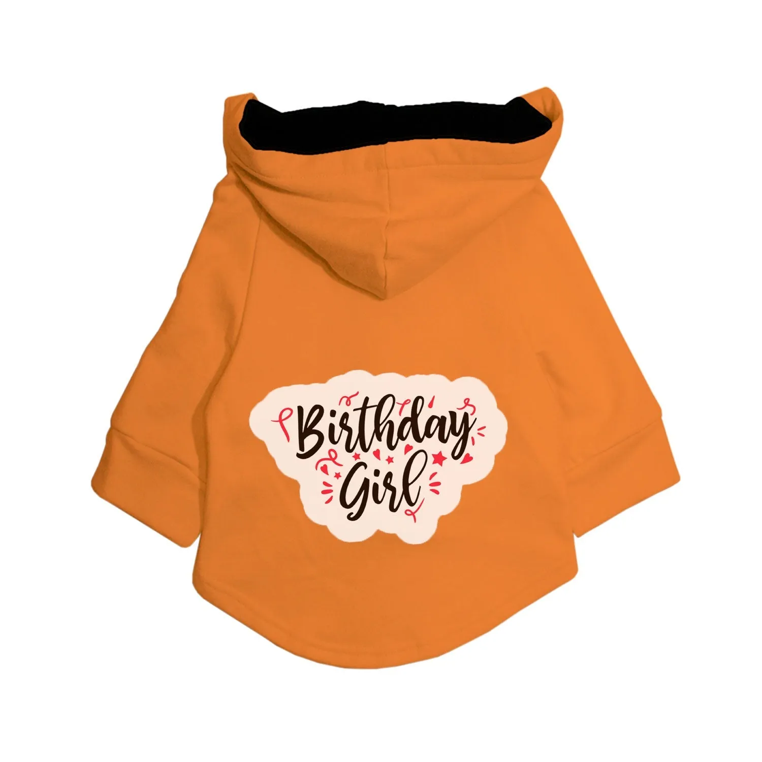 "Birthday Girl" Printed Dog Hoodie Jacket