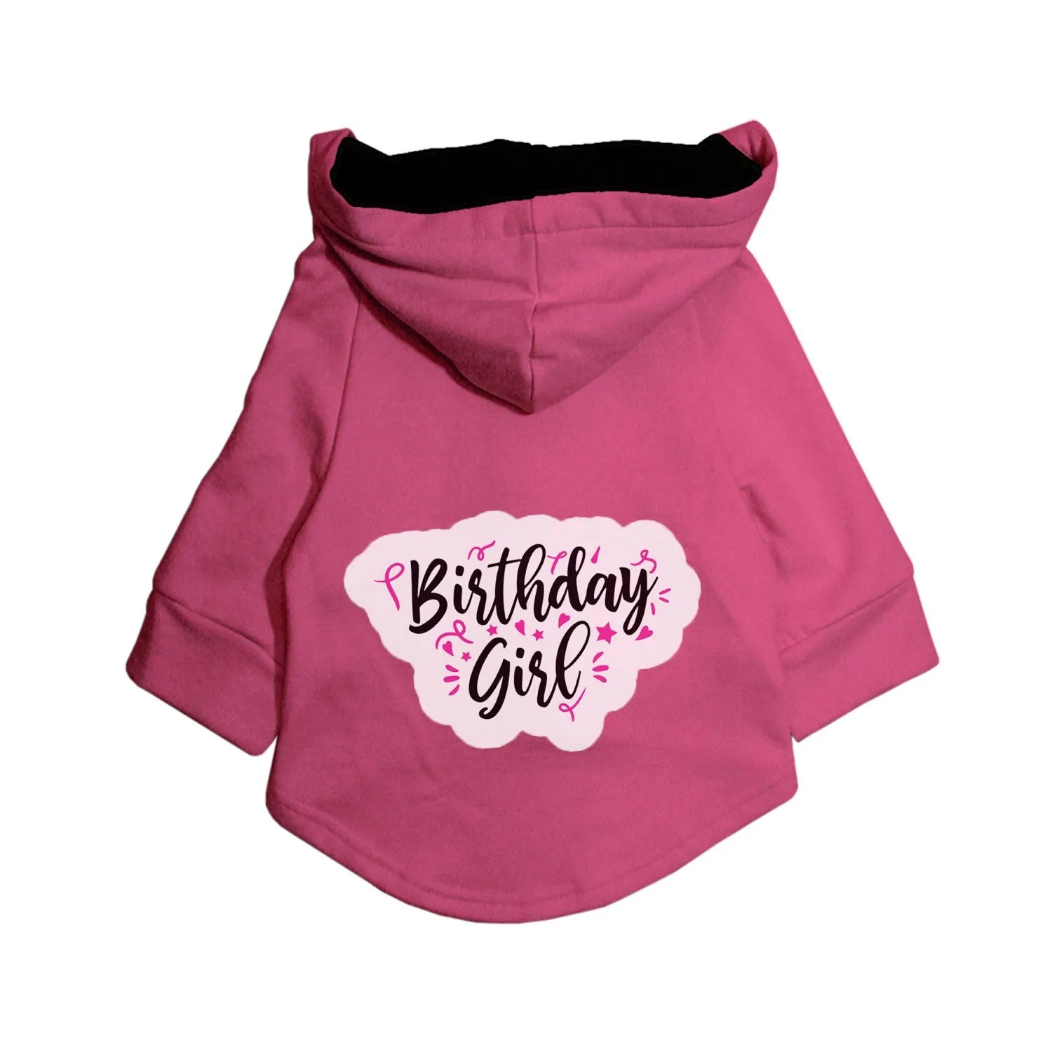 "Birthday Girl" Printed Dog Hoodie Jacket