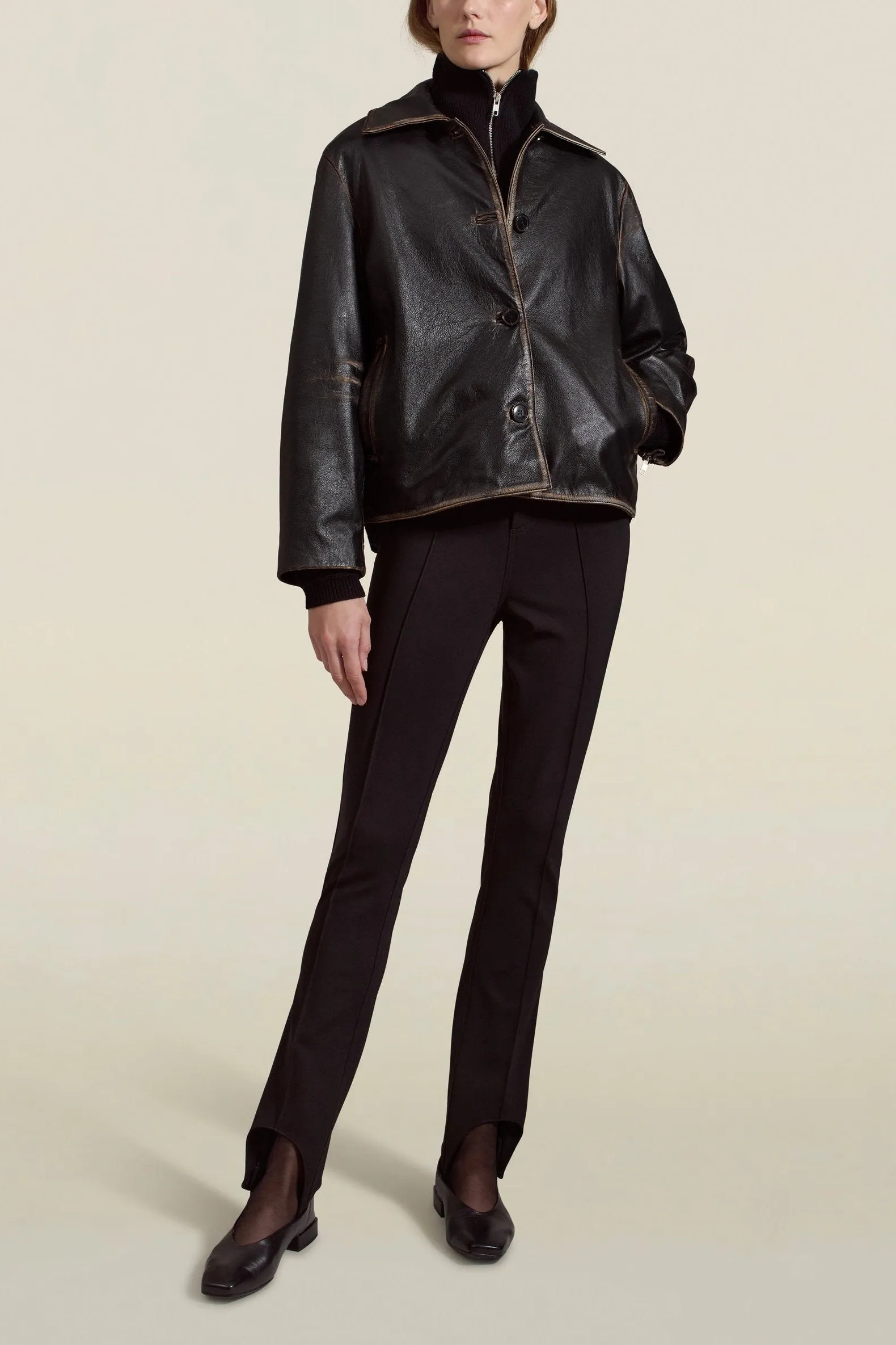 Remi Cropped Jacket, Black