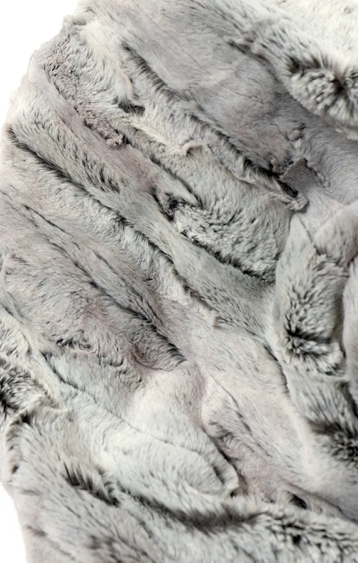 Silver Grey Faux Fur Snood