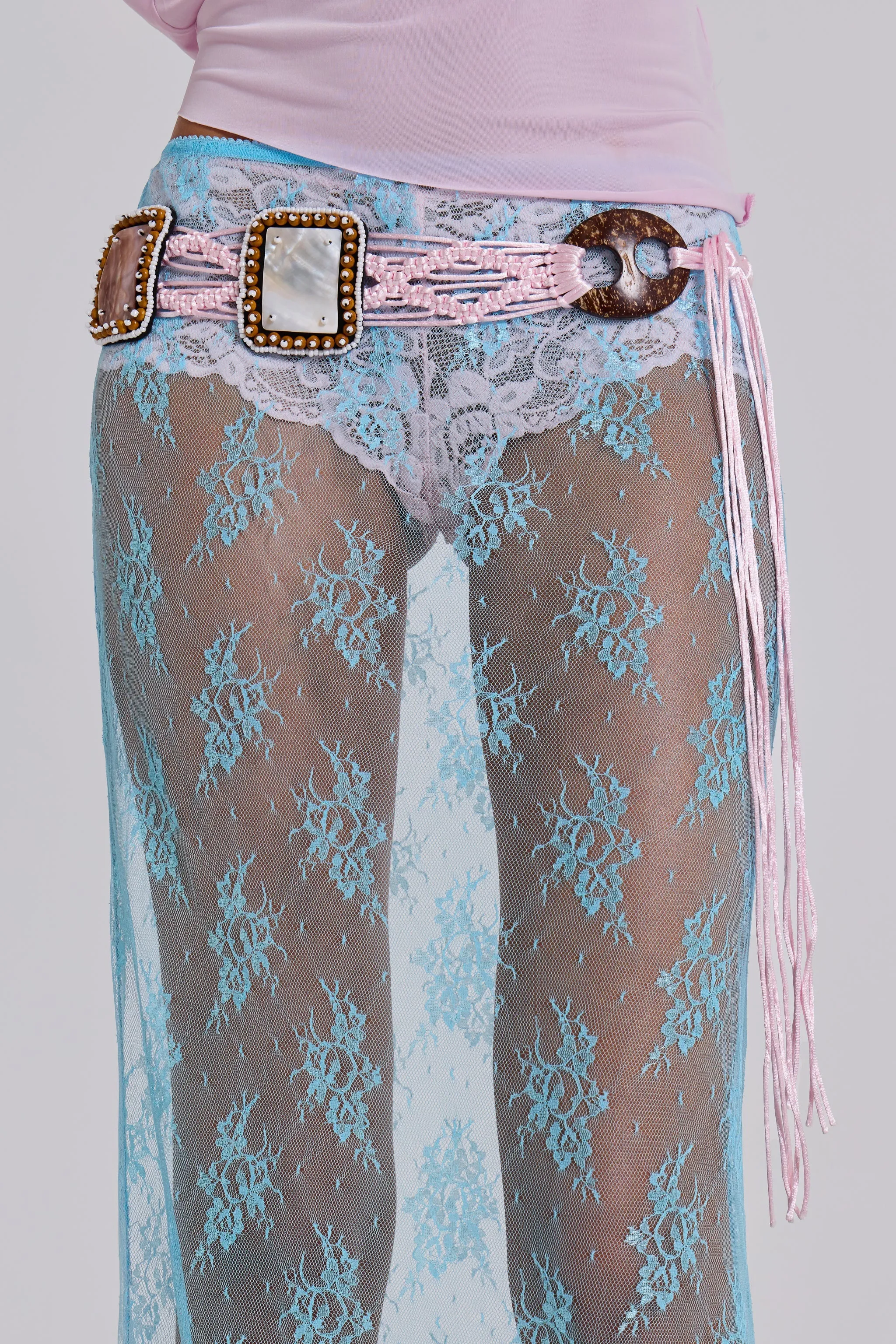 Sky Lace Maxi Skirt